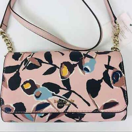 Kate Spade Crossbody Shoulder Bag Clutch Cameron Paper Rose Sm Flap New