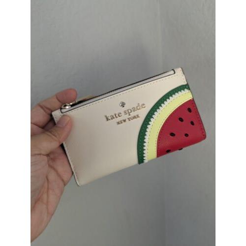 Kate Spade New York Watermelon Small Slim Bifold Wallet