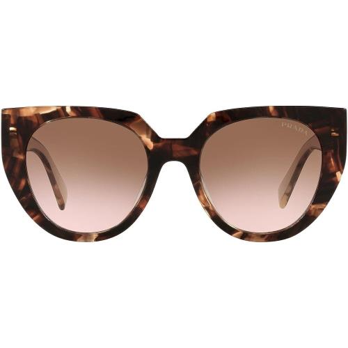 Prada PR 14WSF Women`s Sunglasses Caramel Tortoise/powder/brown Gradient 53