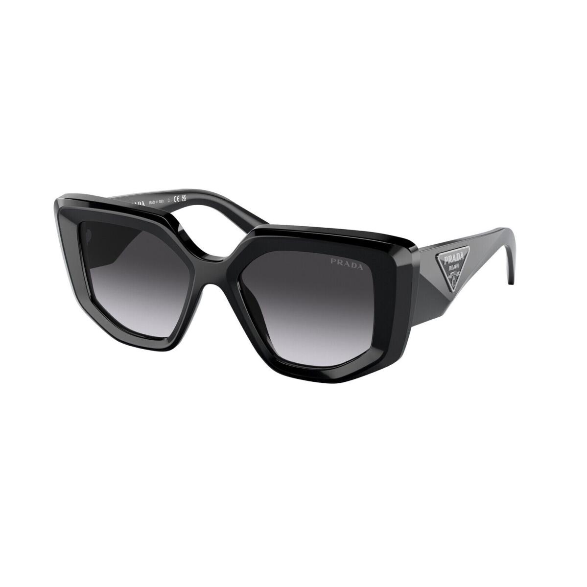 Prada 0PR14ZS 1AB09S Black/grey Gradient Lens