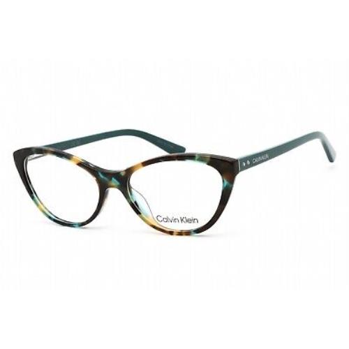 Calvin Klein CK20506 442 Eyeglasses Turquoise Tortoise Frame 53 Mm