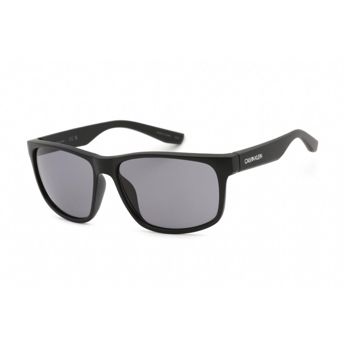 Calvin Klein Retail CK19539S 001 Square Matte Black Sunglasses