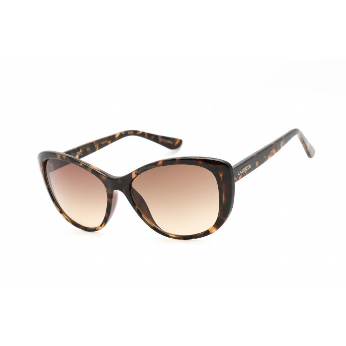 Calvin Klein Retail CK19560S 235 Cat Eye Dark Havana Sunglasses