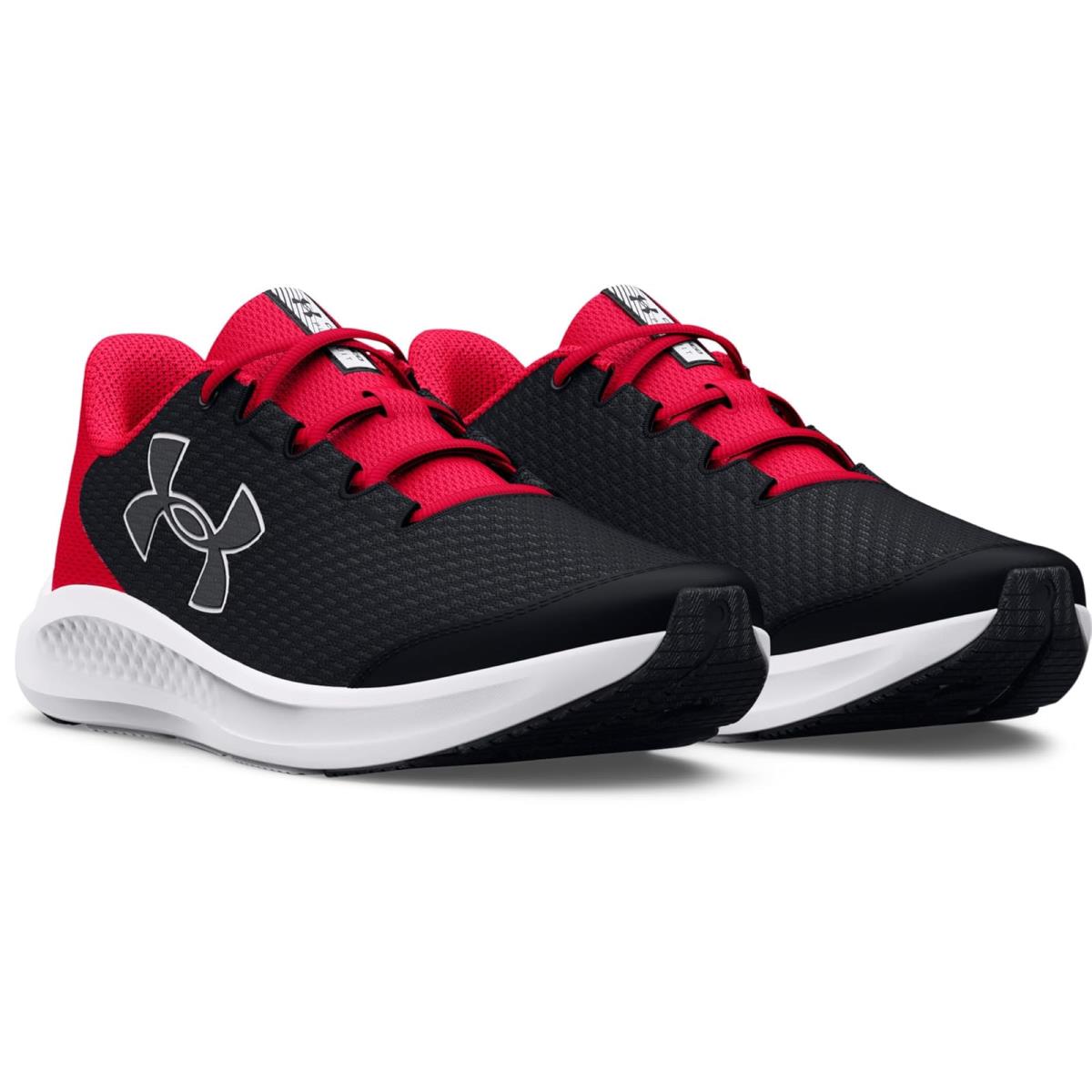 Boy`s Shoes Under Armour Kids Charged Pursuit 3 Big Logo Big Kid