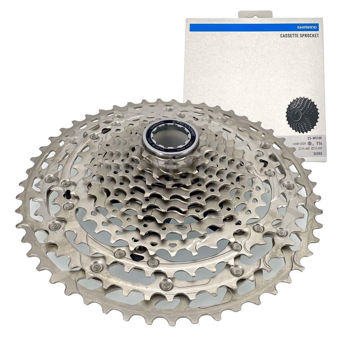 Shimano Deore CS-M5100 11 Speed 11-51T Cassette Sprocket Mtb - Silver