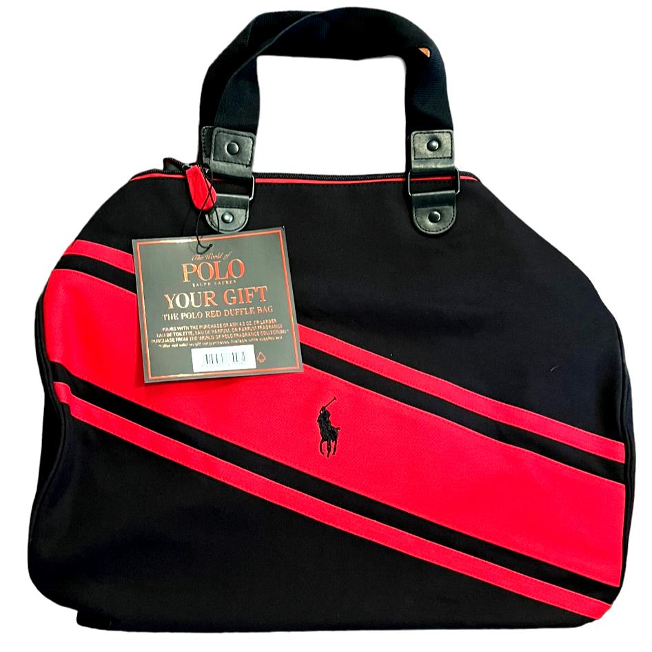 Ralph Lauren - The Polo Red Duffle Bag - Black And Red