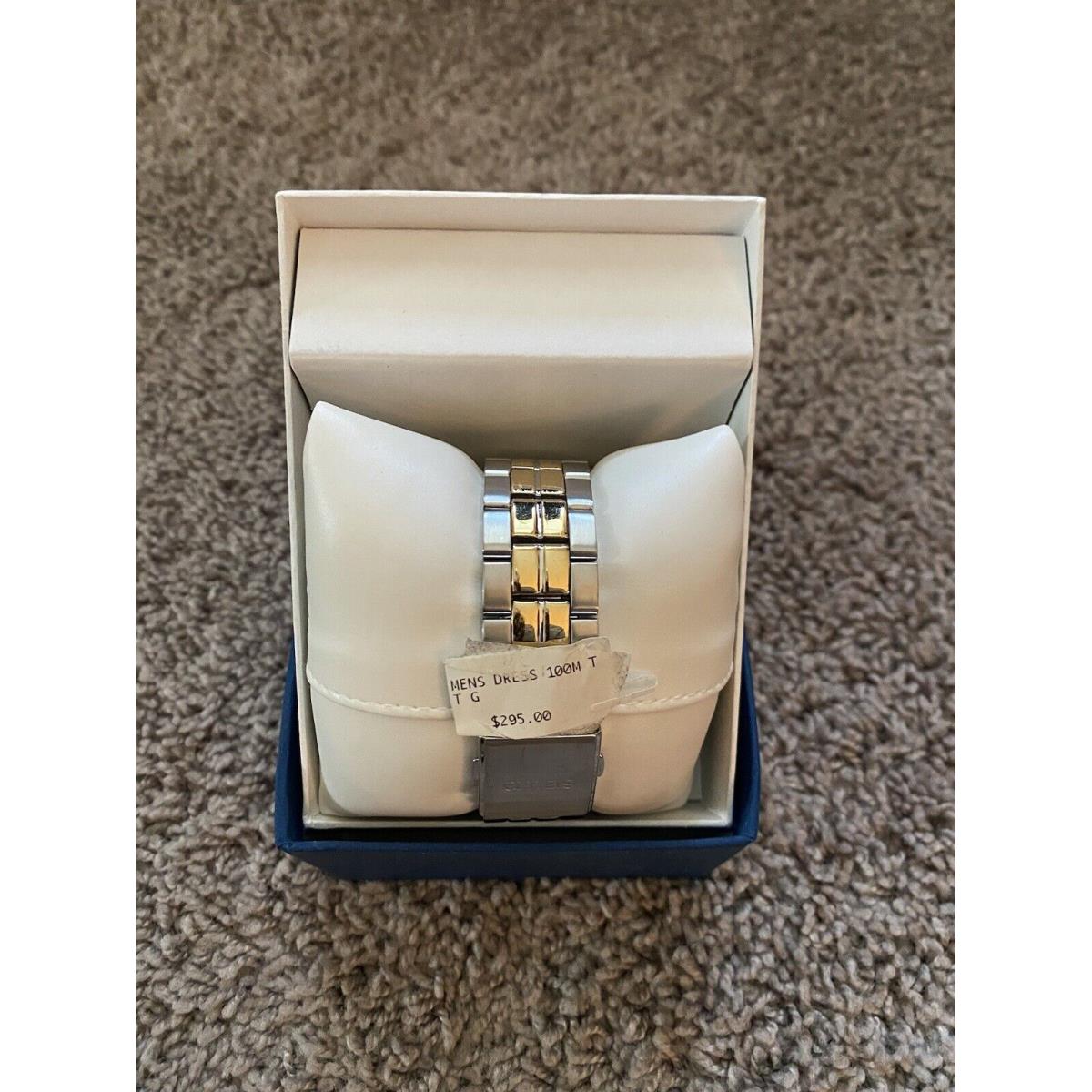 Men s Seiko Dress Watch Gray Two Tone SKA582