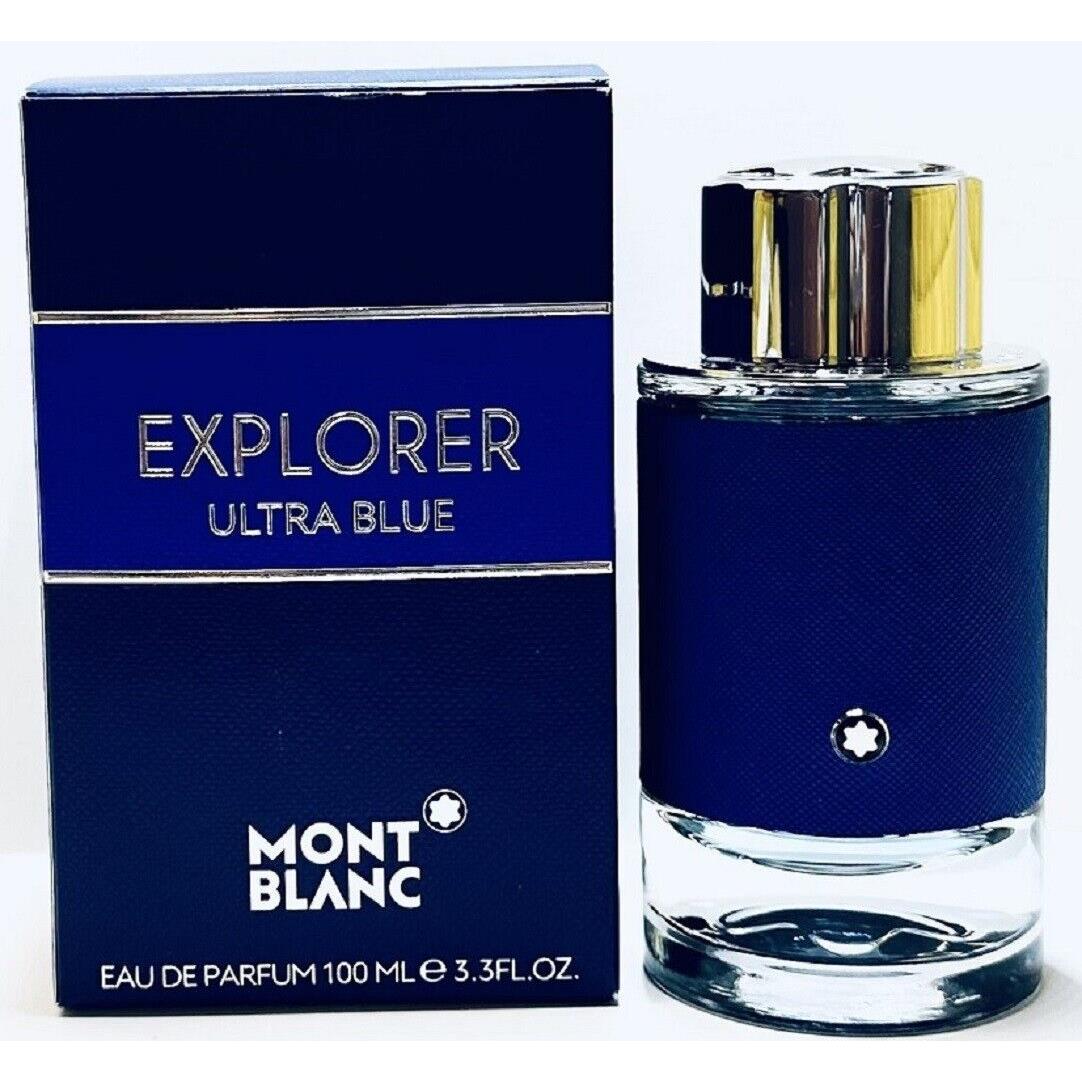 Explorer Ultra Blue By Montblanc For Men Cologne 3.3 oz 100 ml Edp No