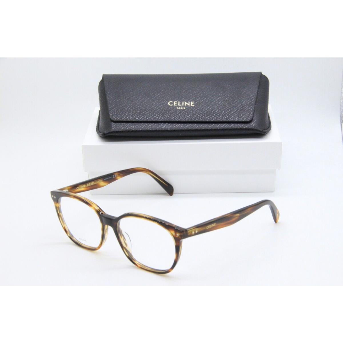 Celine CL 50099I 056 Havana Eyeglasses W/case 55-16
