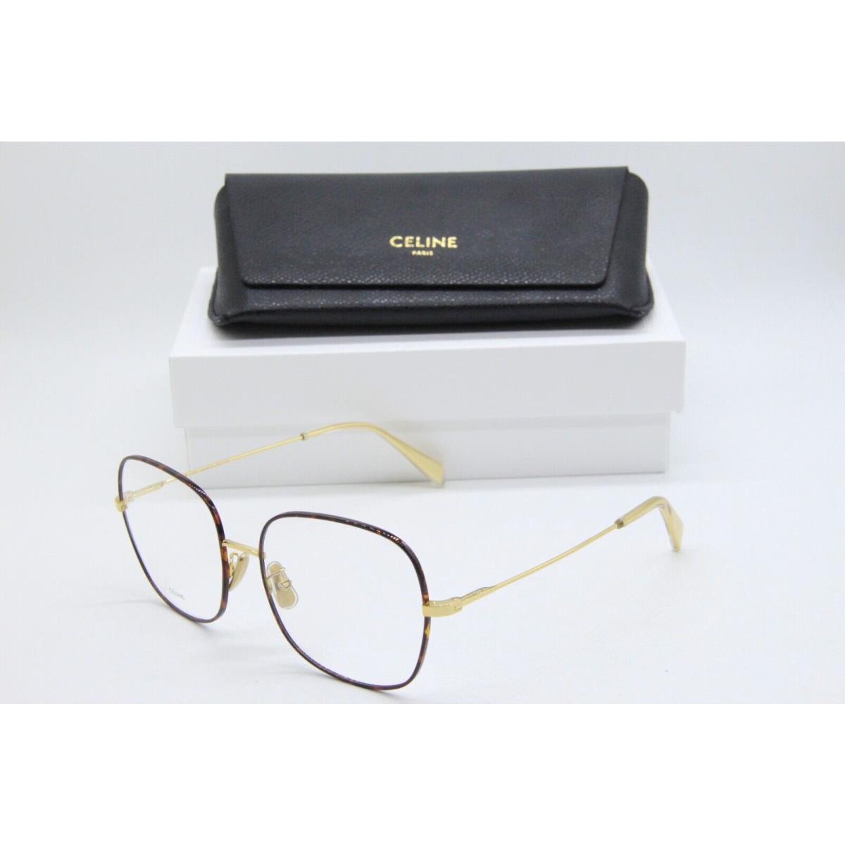 Celine CL 50045U 034 Havana Gold Eyeglasses W/case 57-17