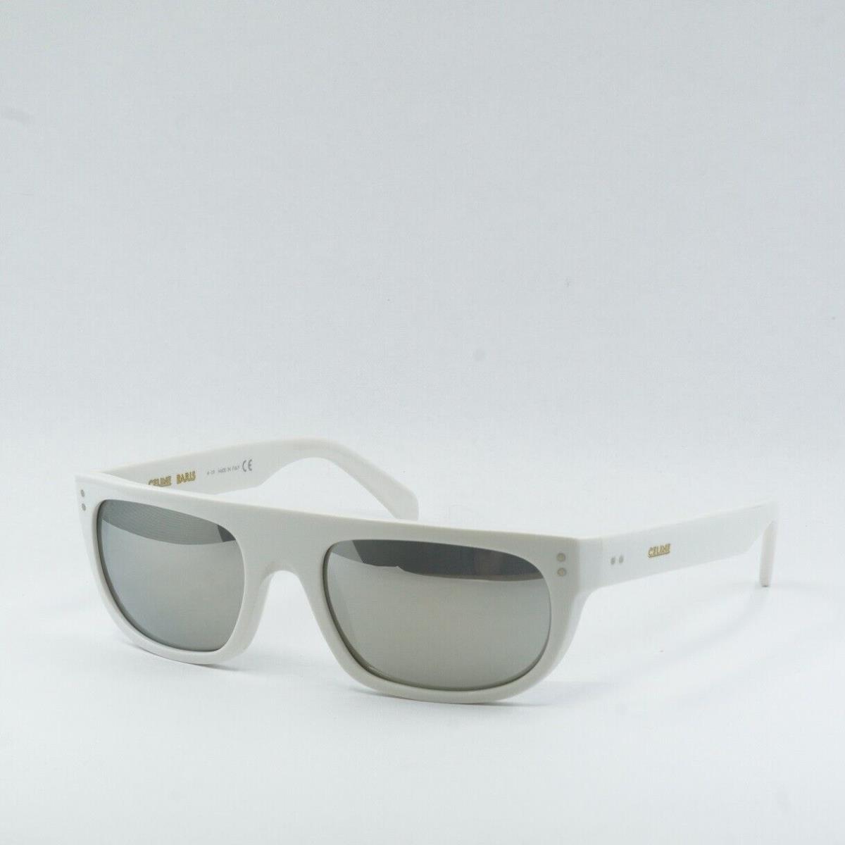 Celine CL40101I 21C White/gray Mirrored 56-20-140 Sunglasses