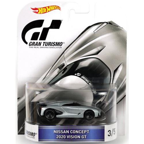 Hot Wheels Nissan Concept 2020 Vision GT Gran Turismo Retro Ent. DJF56 Nrfp Gray