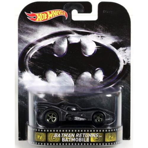 Hot Wheels Batman Returns Batmobile Retro Entertainment BDV02 Nrfp Black 1:64