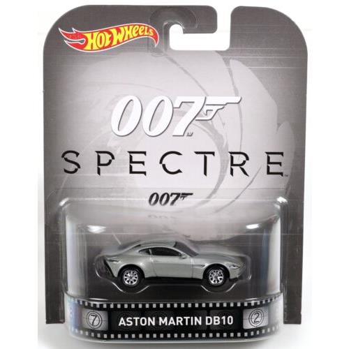 Hot Wheels Aston Martin DB10 007 Spectre Retro Entertainment DJF54 Nrfp Gry 1:64