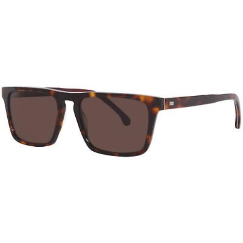 Paul Smith Edison PSSN062-02 Sunglasses Havana/brown Lenses Square Shape 55mm