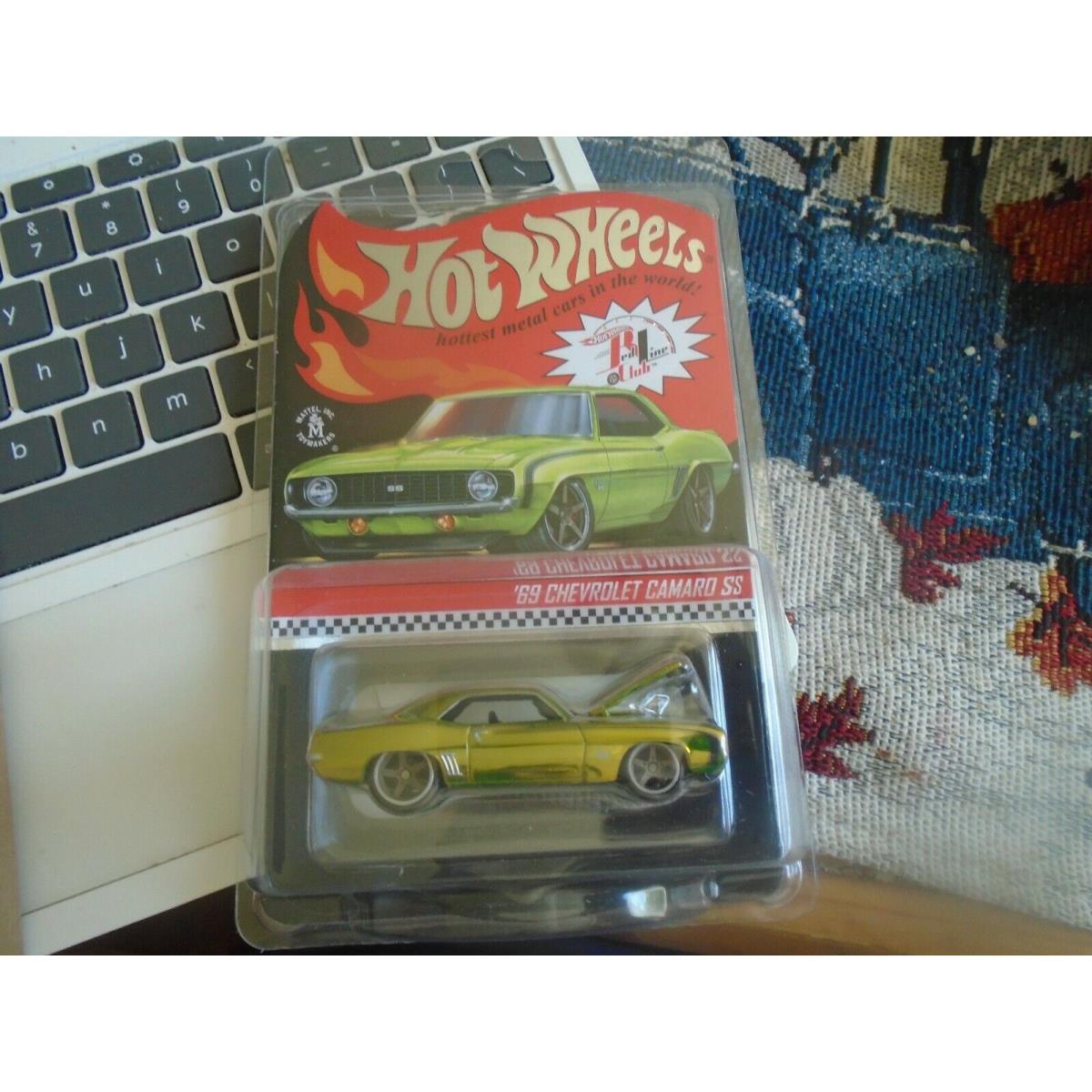 Hot Wheels Collectors Rlc Red Line Club Exclusive Green `69 Chevy Camaro SS