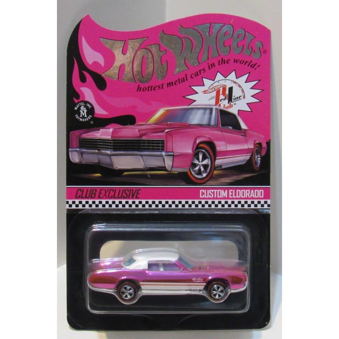 Hot Wheels Rlc Custom Eldorado Redline Neo-classics Pink Convention