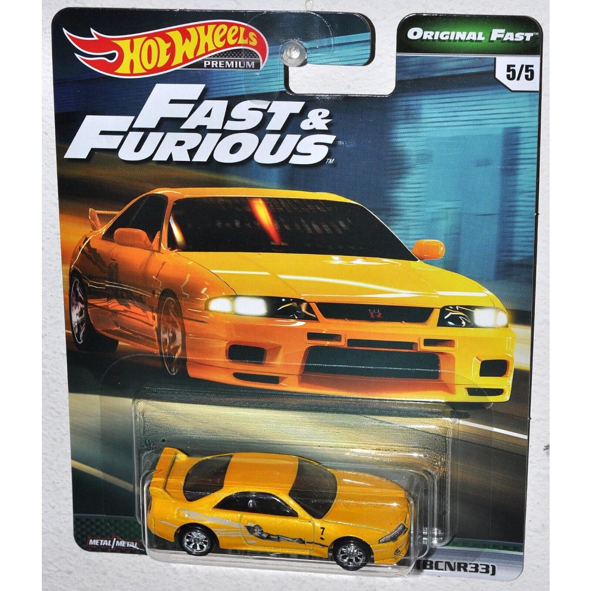 Hot Wheels 2017 Premium Fast Furious Nissan Skyline Gt-r BCNR33 5/5