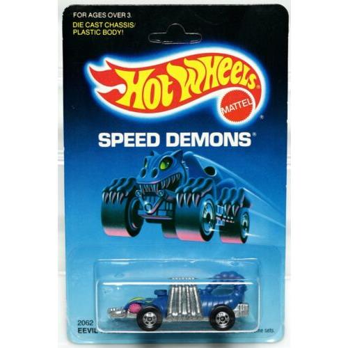 Vintage Hot Wheels Eevil Weevil Speed Demons Series 2062 Nrfp 1986 Blue BW 1:64