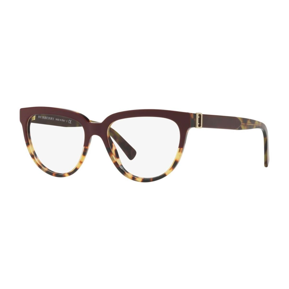 Burberry Eyeglasses BE 2268 3682 Top Grad Red ON Tortoise W/ Demo Lens 53 MM