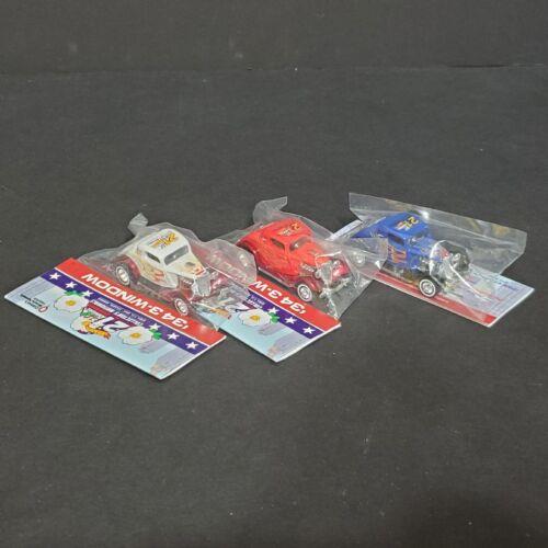 Hot Wheels `34 3-Window Bingo National Set of 3 Red White and Blue