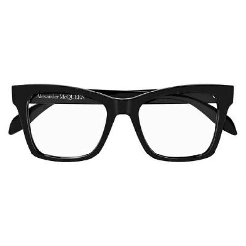 Alexander Mcqueen AM0388O Eyeglasses Women Black Square 52mm