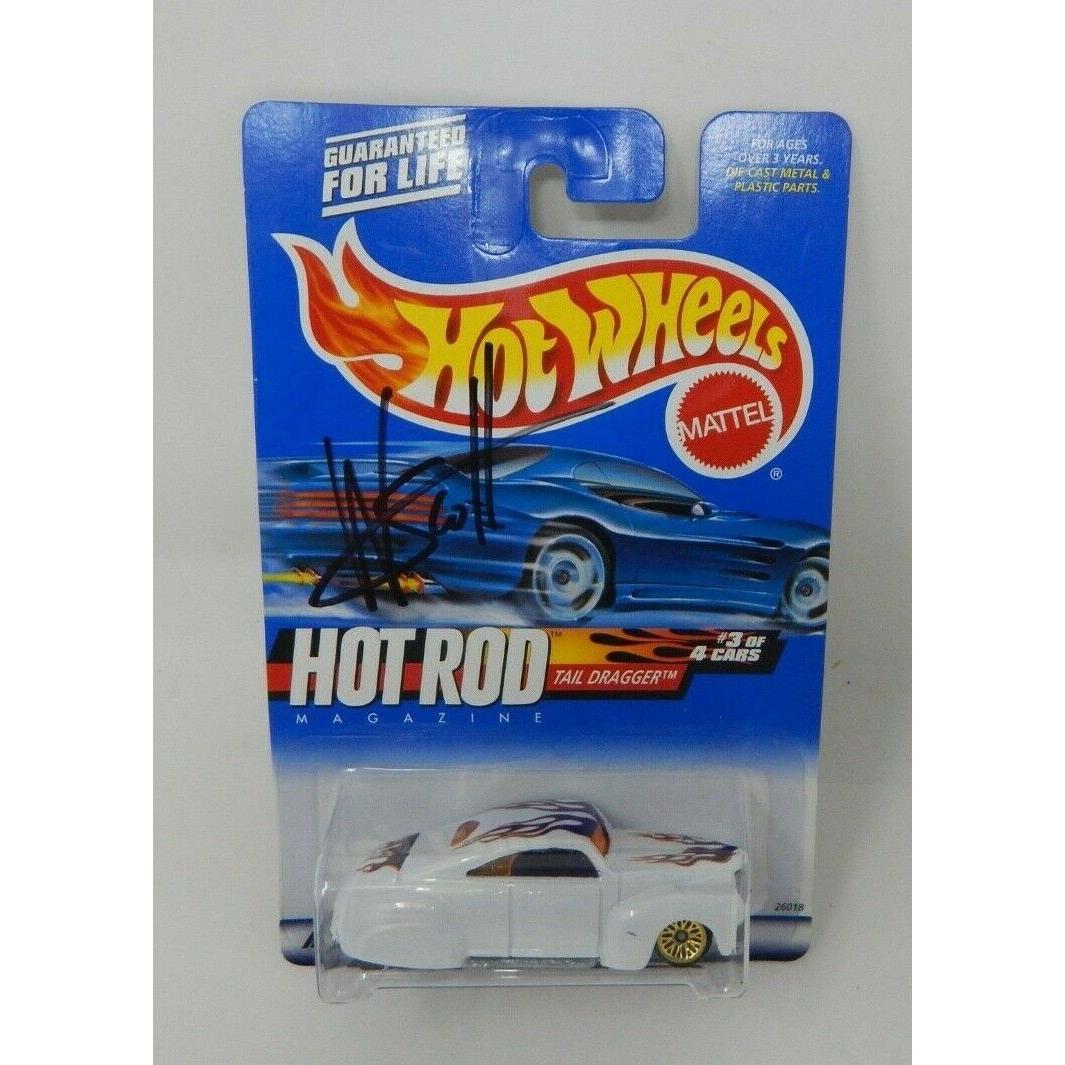 Hot Wheels Hot Rod Magazine Tail Dragger Signed by Wayne Scott