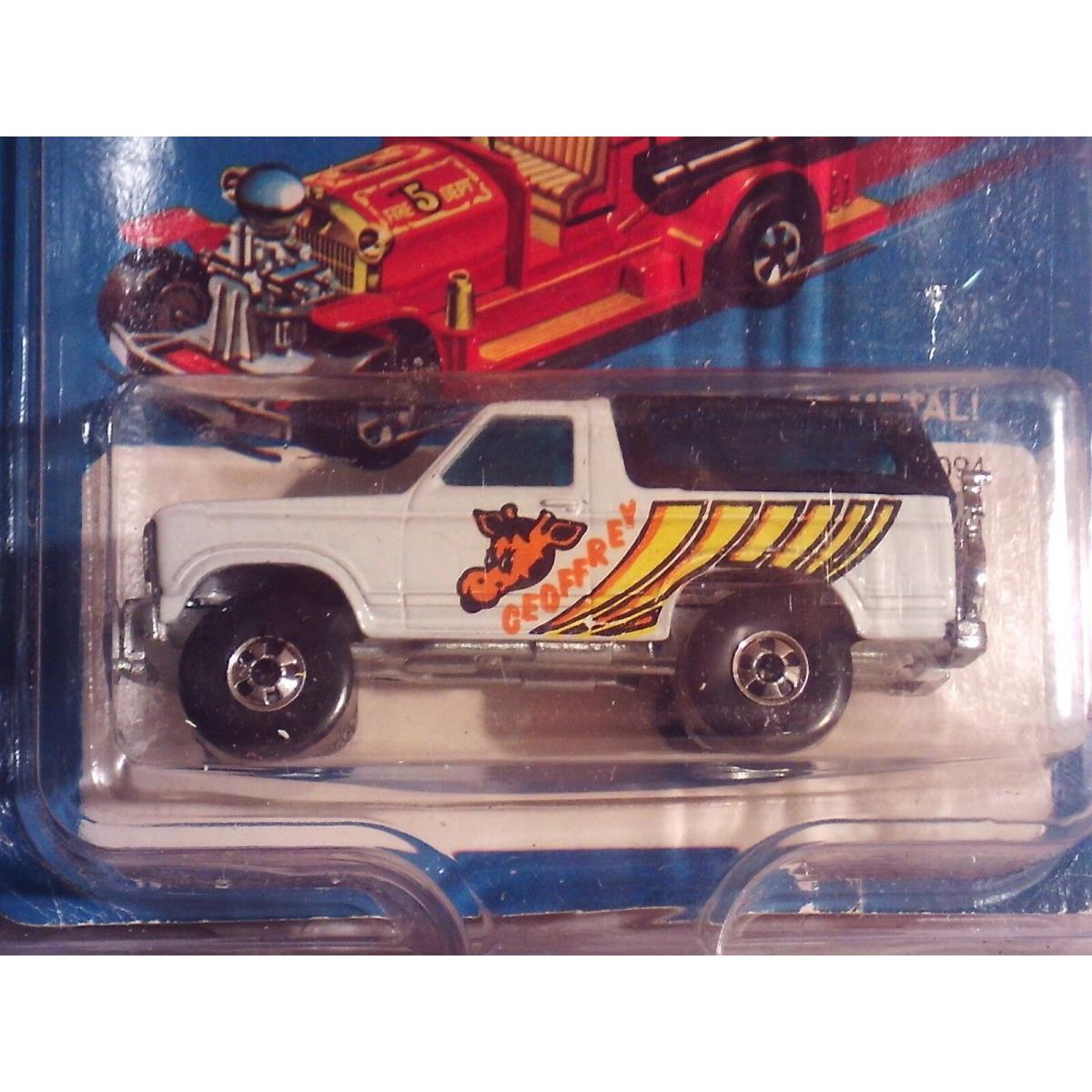 Vintage>rare Hot Wheels 1981 Geoffrey Bronco Made In HK In Protective Case