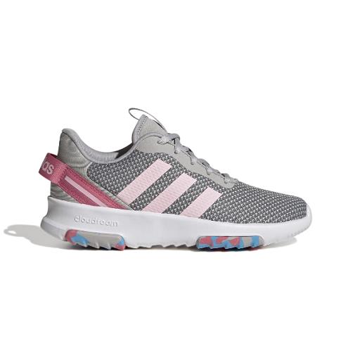 Adidas GW0239 Racer TR 2.0 Jr`s Medium Grey/pink/rose Textile Running Shoes - Grey/Pink/Rose
