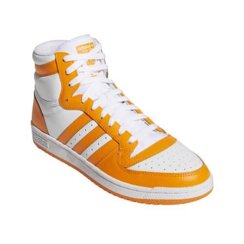 Adidas Originals Men`s Top Ten Hi Basketball Shoes White/orange Rush