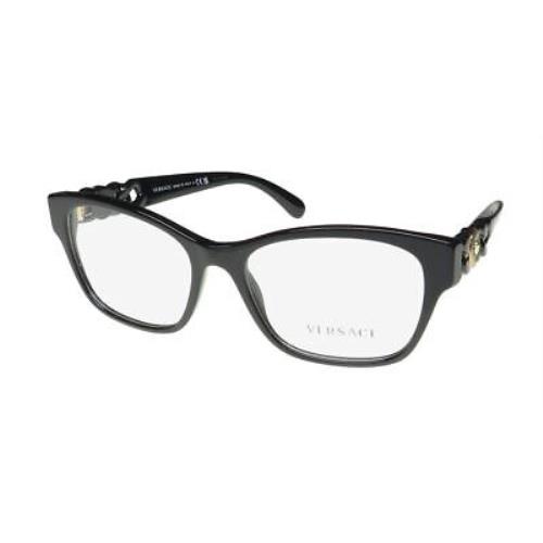 Versace 3306 Signature Logo ON Temples Italian Designer Eyeglass Frame ...