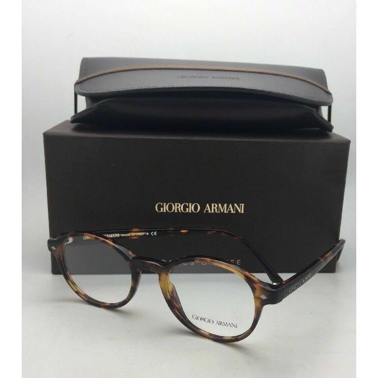 Giorgio Armani Round Eyeglasses AR 7004 5011 47-19 Matte Tortoise on Havana