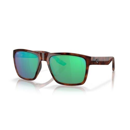 Costa Del Mar Paunch XL Tortoise/green Mirror 580G Polarized 59 mm Sunglasses - Frame: Brown, Lens: Green