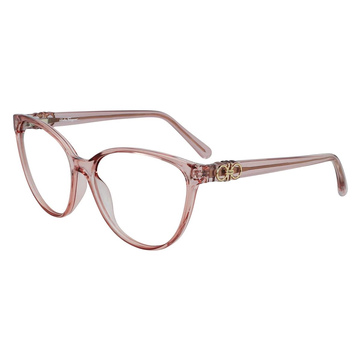 Salvatore Ferragamo SF 2901 610 Crystal Rose Eyeglasses 56/15/140 with Case