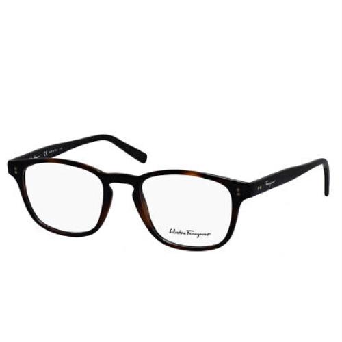 Salvatore Ferragamo SF 2913 241 Tortoise/black Plastic Square Eyeglasses 51mm