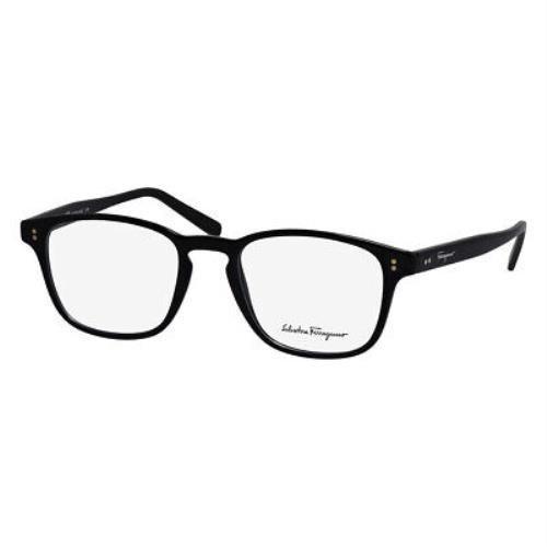 Salvatore Ferragamo SF 2913 001 Black Plastic Square Eyeglasses 51mm