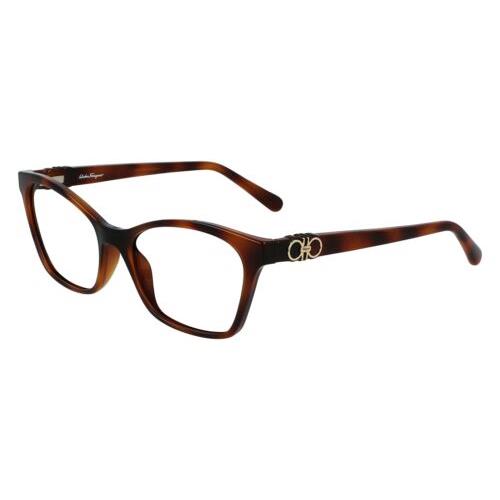 Salvatore Ferragamo SF 2902 240 Tortoise Eyeglasses 54/16/140 with SF Case