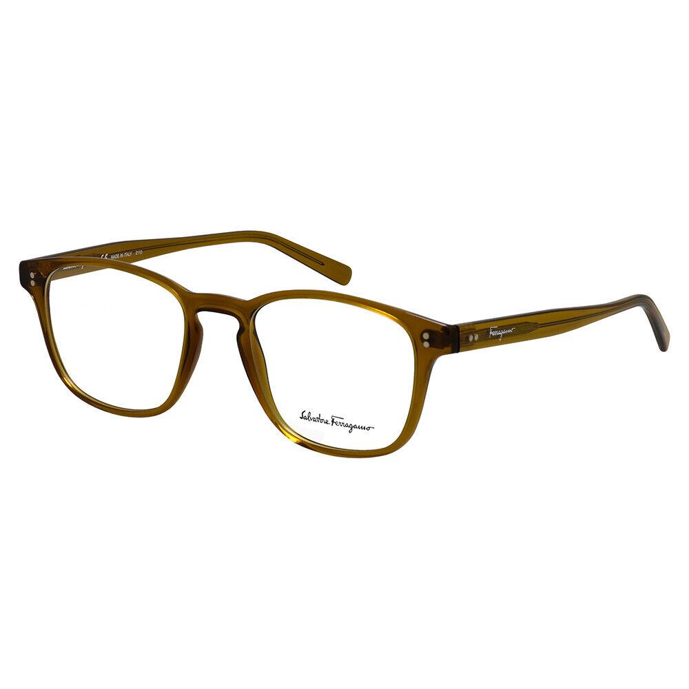 Salvatore Ferragamo SF 2913 219 Trasparent Mustard Plastic Eyeglasses 51mm