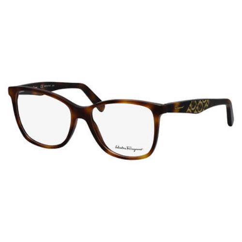 Salvatore Ferragamo SF 2903 240 Tortoise Plastic Rectangle Eyeglasses 54mm