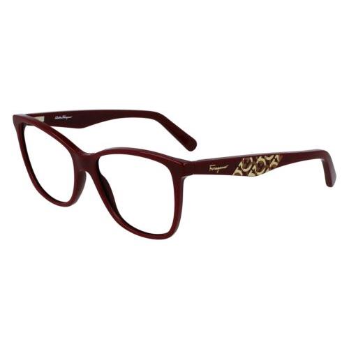 Salvatore Ferragamo SF 2903 601 Burgundy Eyeglasses 54/16/140 with SF Case