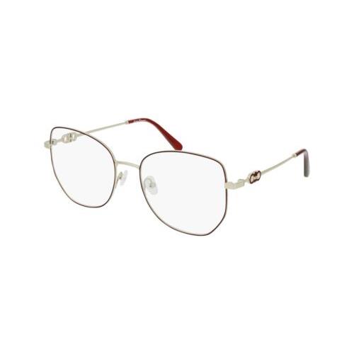 Salvatore Ferragamo SF 2219 744 Gold Burgundy Eyeglasses 56/18/140