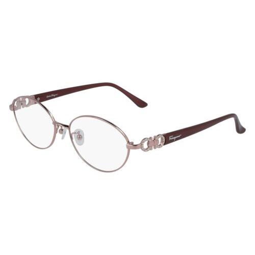 Salvatore Ferragamo SF 2541RA 265 Shiny Powder Pink Eyeglasses 55/16/135