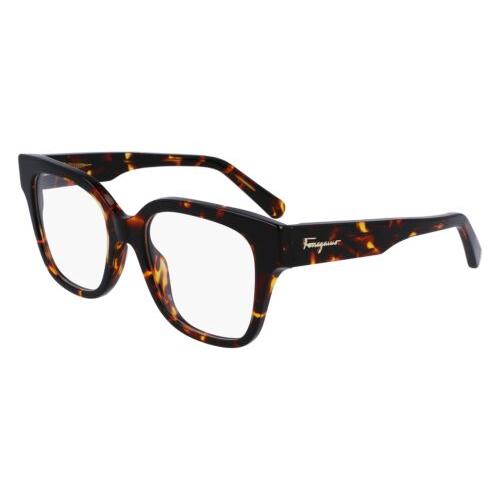 Salvatore Ferragamo SF 2952 219 Dark Tortoise Eyeglasses 53/19/140 with Case