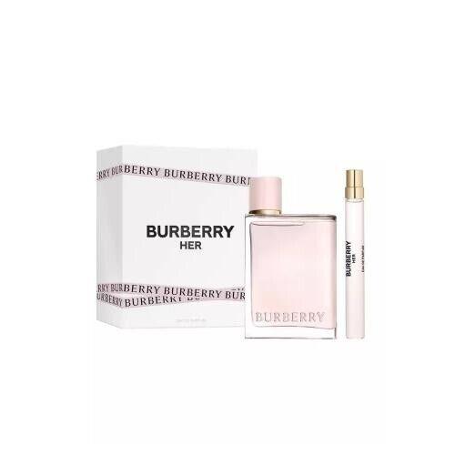 Burberry Her 100ml 3.3.Oz Eau De Parfum Spray+10ml 0.33.O Edp Spr 2 Pcs Set