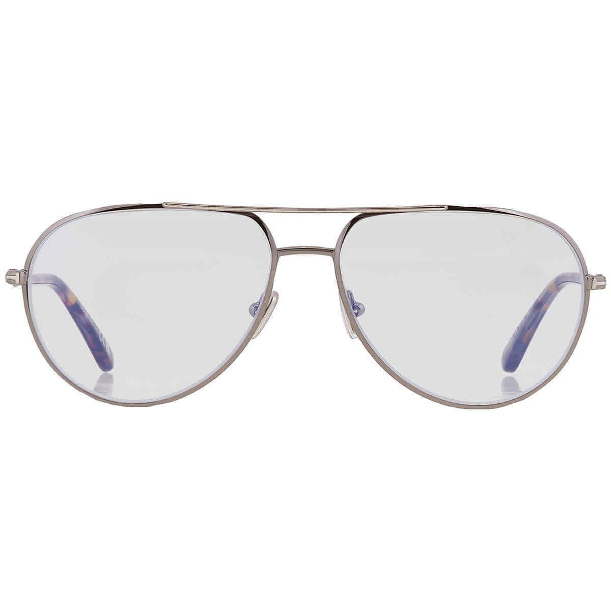 Tom Ford Blue Light Block Pilot Men`s Eyeglasses FT5829-B 008 57 FT5829-B 008 57