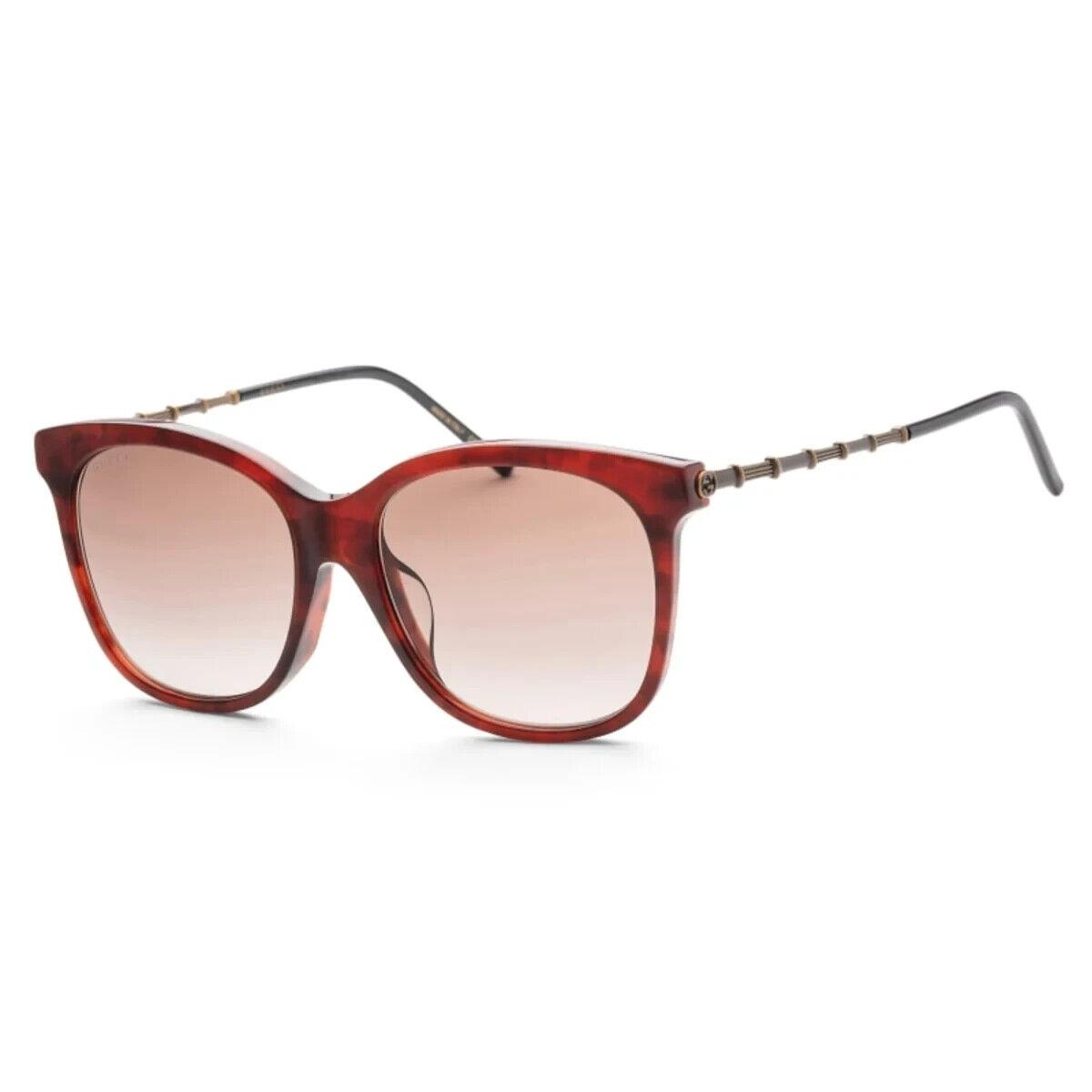 Gucci GG0655SA 002 Women Sunglasses Red Frame/red Lenses 56mm