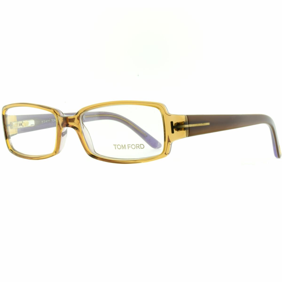 Tom Ford FT5185 050 Gold / Brown Rectangular Optical Frames Eyeglasses