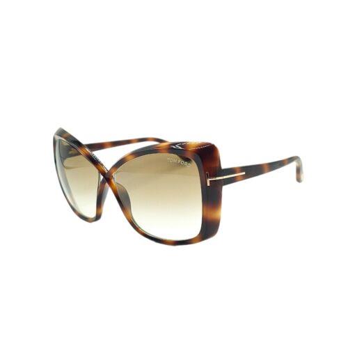 Tom Ford TF 0953 Jasmin Sunglasses 53F Havana / Brown Gradient Lenses