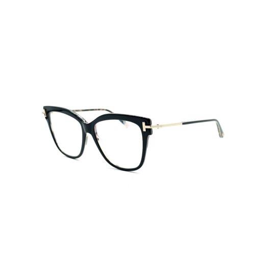 Tom Ford TF5704-B Eyeglasses 005 Shiny Black-/blue Light Size 54