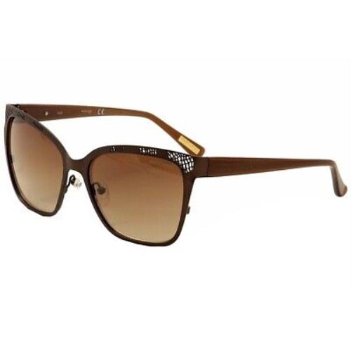 Guess By Marciano Women`s GM0742 GM/0742 49F Shiny Brown Fashion Sunglasses 57mm